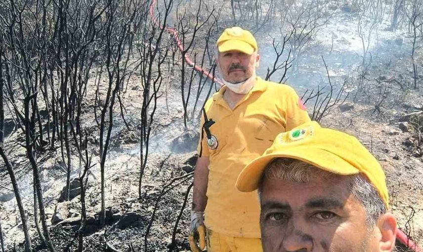 Şuhut Orman İşletme Müdürlüğü personeli, Milas yangınında görev aldı