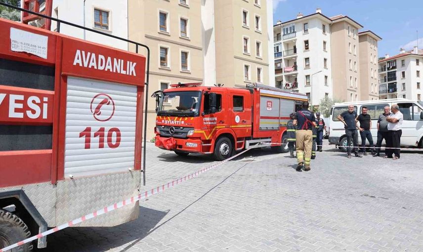 Nevşehir'de markette camın mercek etkisiyle yangın çıktı