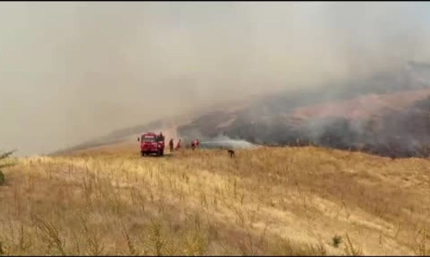 Manisa'nın Kula ilçesinde yangın yeniden alevlendi