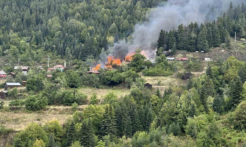 Kastamonu'da yangın felaketi: 4 ev küle döndü