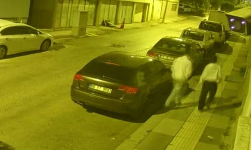 Ankara'da hırsızlık anı güvenlik kamerasına yansıdı