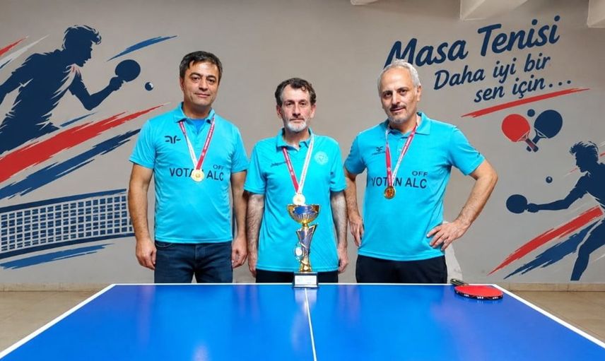 Erzurum il sağlık müdürlüğü masa tenisi şampiyonu oldu