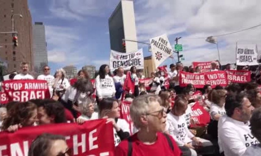 New York'ta Netanyahu'ya karşı protesto: Yüzlerce kişi sokaklarda