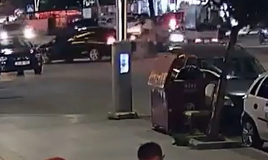 Tokat'ta motosiklet kazası: Kaza anı güvenlik kamerasında