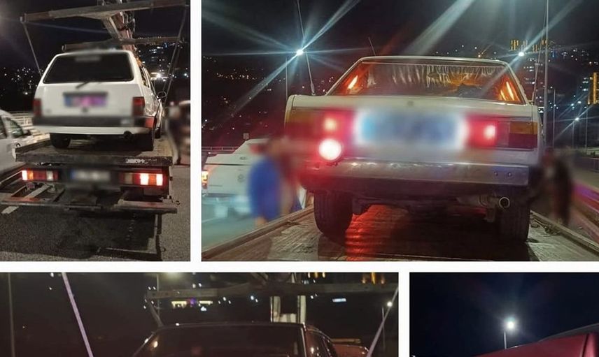 Trafik güvenliğini tehdit eden araçlara ceza uygulanarak yaptırım geldi