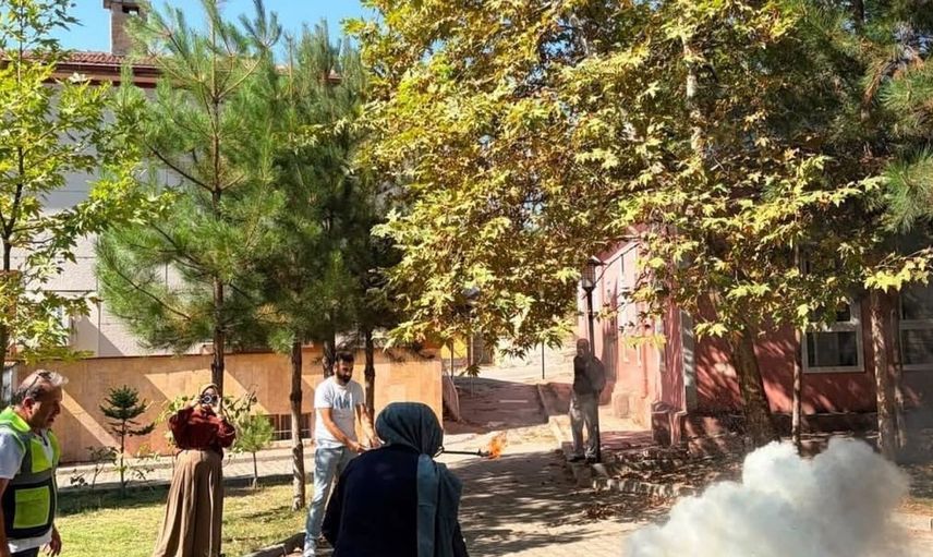 Palu Devlet Hastanesi'nde yangın güvenliği eğitimi ile çalışanlar bilinçlendirildi