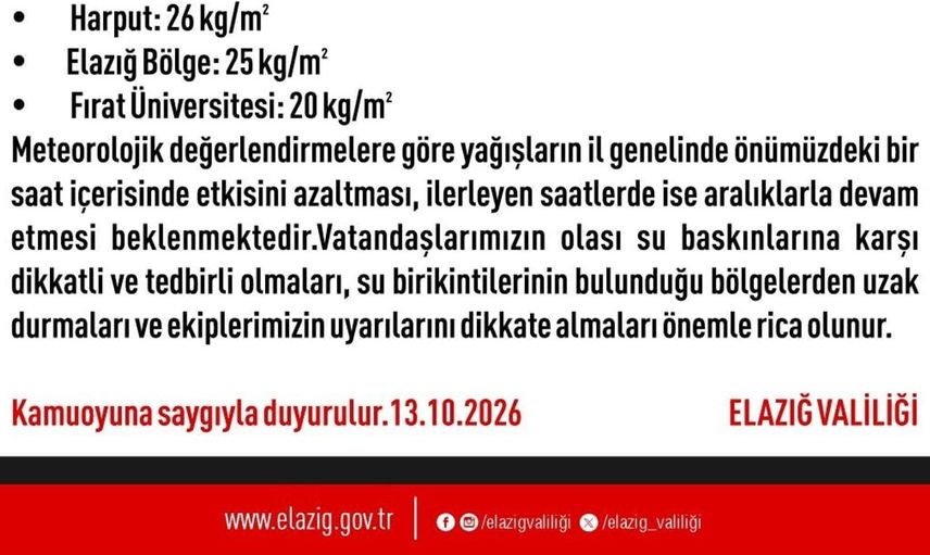 Elazığ'da sağanak yağış sonrası 30 noktada su baskını: Ekipler devrede