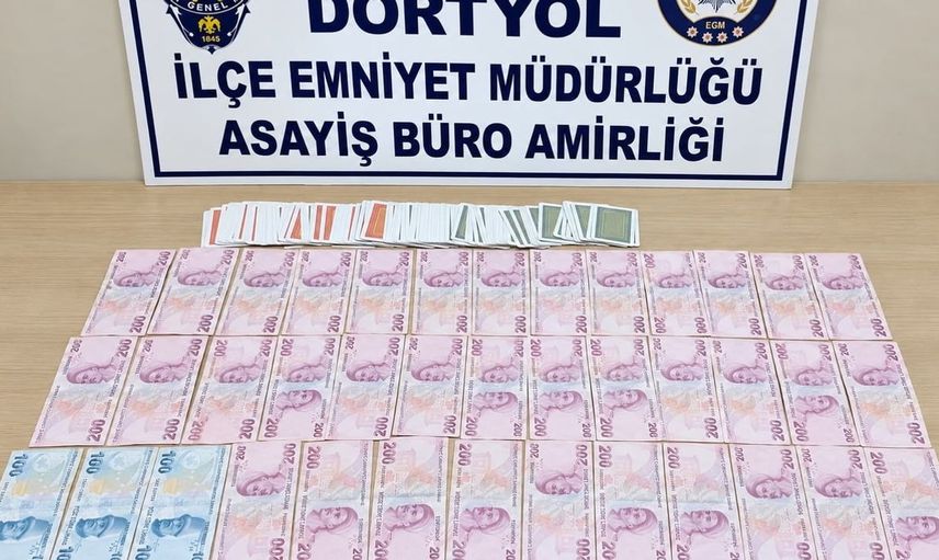 Dörtyol'da kumar oynayanlara ağır ceza: 58 bin 20 TL para cezası
