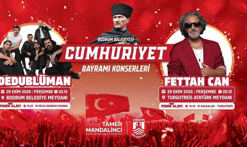 Bodrum'da Cumhuriyet Bayramı coşkusu için hazırlıklar tamamlandı