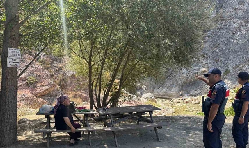 Harmankaya Kanyonu'nda ziyaretçilere dikkatli olma çağrısı