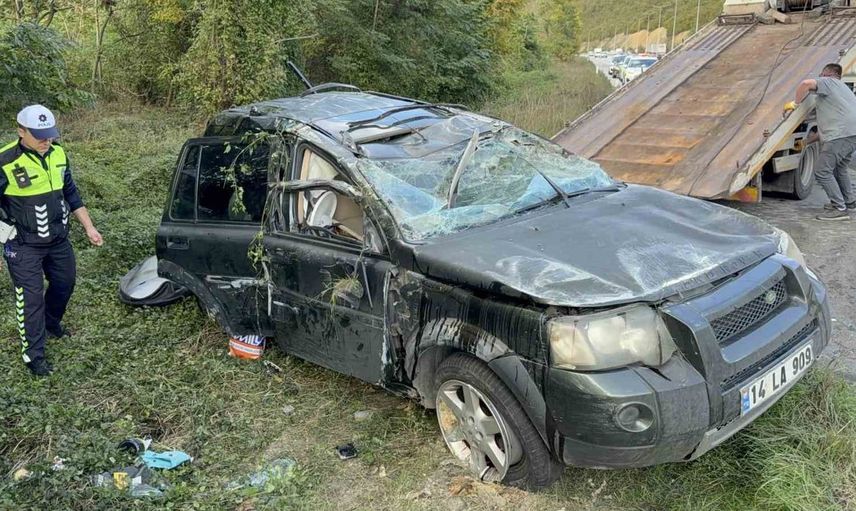 Samsun'da cipin takla atmasıyla karı-koca hastanelik oldu