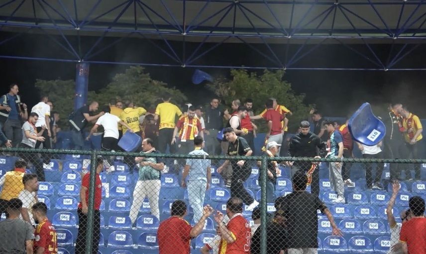 Kayserispor taraftarlarının tribün hasarı maçı gölgede bıraktı