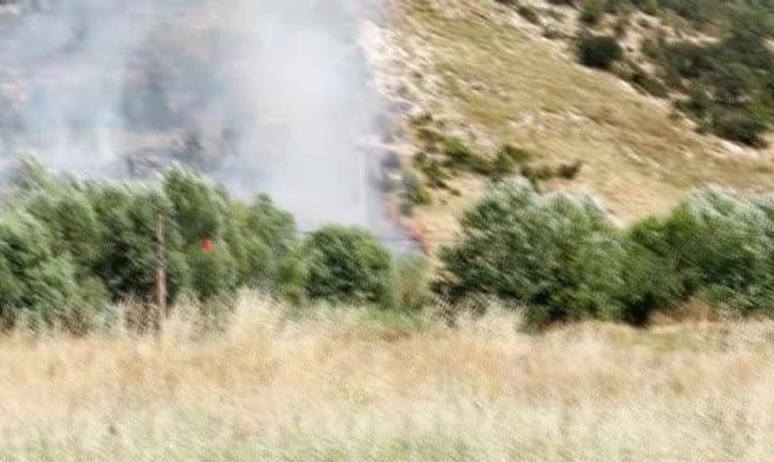 Kütahya'da orman yangınına vatandaşın gazeteci gibi anonsu