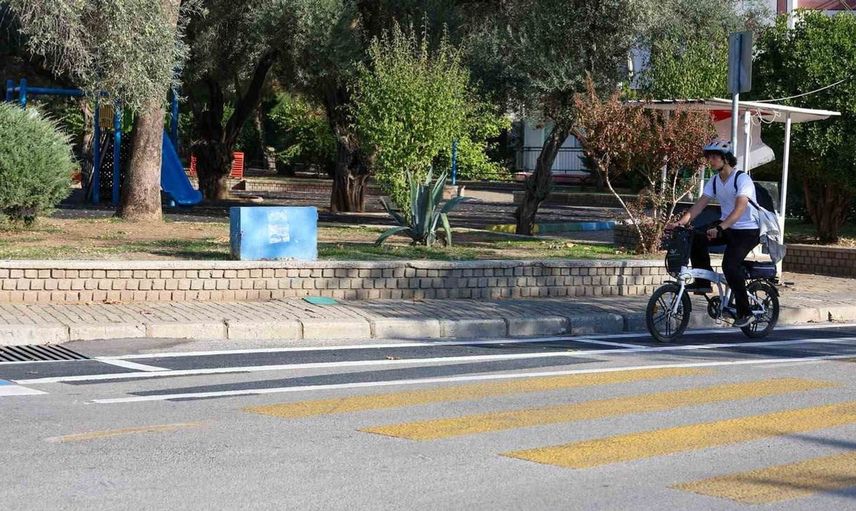 Aydın'da bisiklet yolunun yeni bölümleri kullanıcılarla buluştu