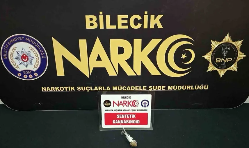 Bilecik'te uyuşturucu madde operasyonu: bir gözaltı