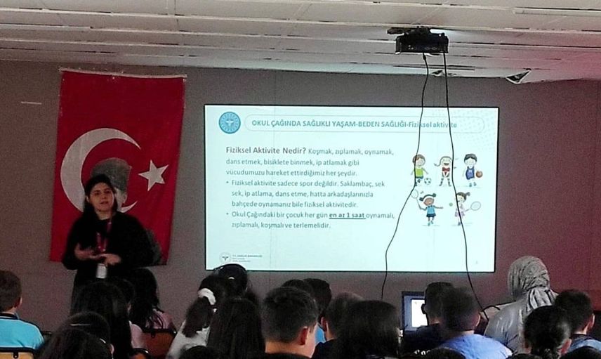 Karapınar'da öğrenciler için sağlıklı yaşam eğitimi başlatıldı