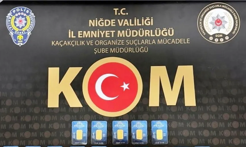 Niğde'de sahte altın operasyonu: 190 gram ele geçirildi