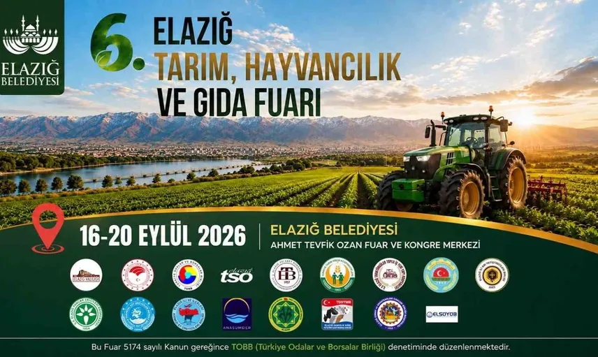Elazığ'da tarım ve hayvancılık fuarı bu yıl altıncı kez kapılarını açıyor