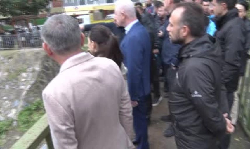 İstanbul valisi Gül, Beykoz'daki hasarları yerinde inceledi