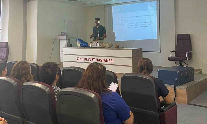 Çine Devlet Hastanesi personeline temel yaşam desteği eğitimi verildi
