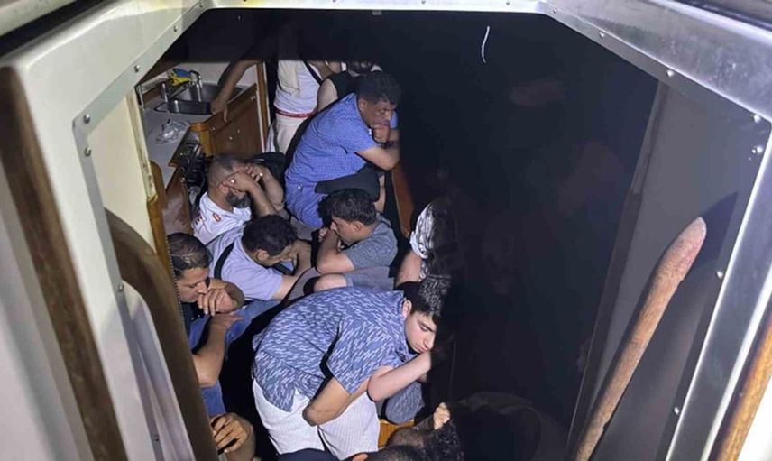 Gökova Körfezi'nde yelkenli teknede düzensiz göçmen operasyonu