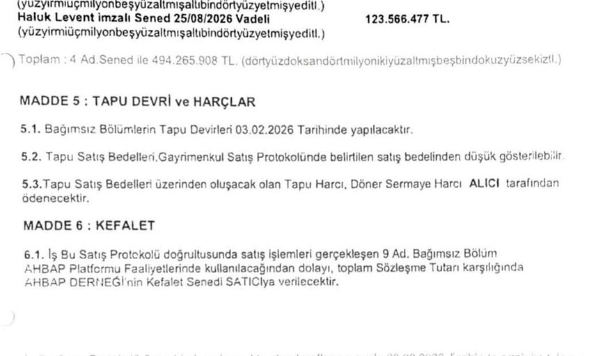 Ahbaplar suç örgütü soruşturmasında ödeme planları gündemde