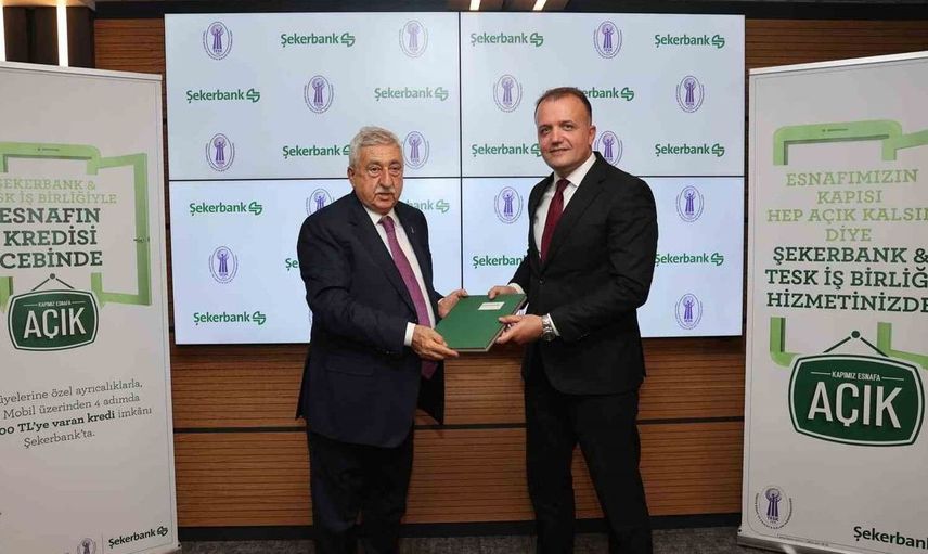 Şekerbank ve TESK iş birliğiyle esnafa anında finansman desteği