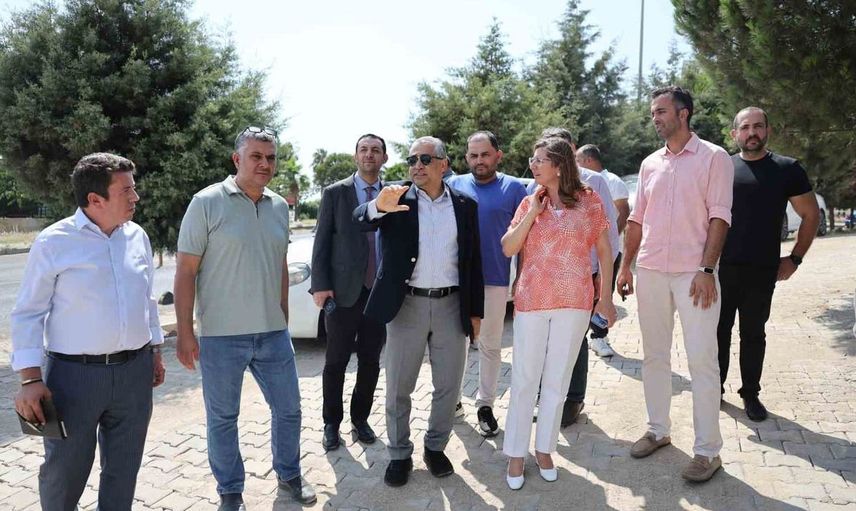 Rektör Kent, ADÜ Hastanesi’ndeki otopark çalışmalarını inceledi