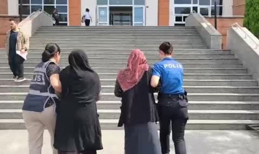 Samsun'da hırsızlık yapan iki kadın, adalet önüne çıkarıldı