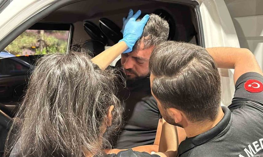 Aksaray'da alkollü sürücünün ilginç akaryakıt alım anları kamerada kaydedildi