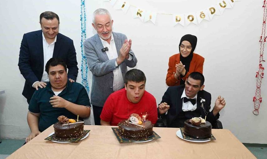 Başkan Başdeğirmen, engelli öğrencilerin doğum günü sevincine ortak oldu