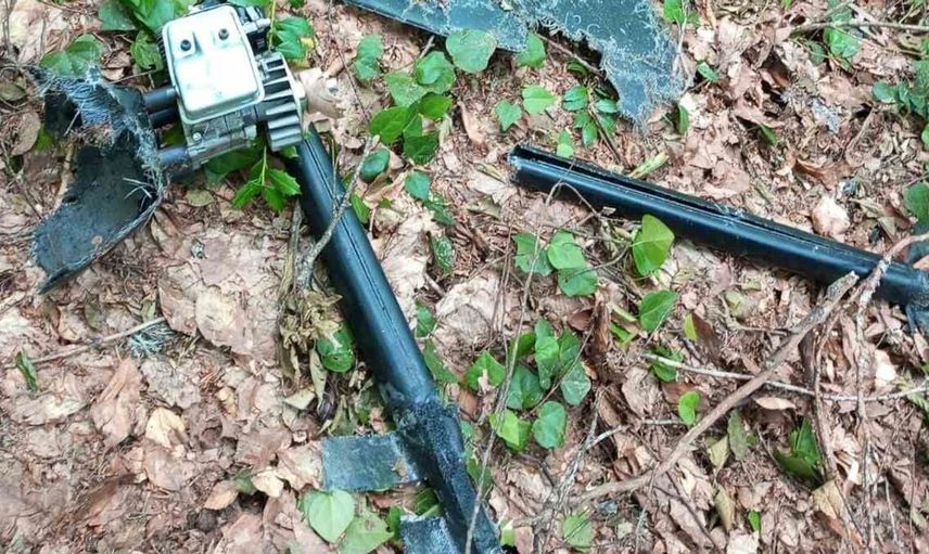 Sinop'ta ormanlık alanda insansız hava aracı parçaları bulundu