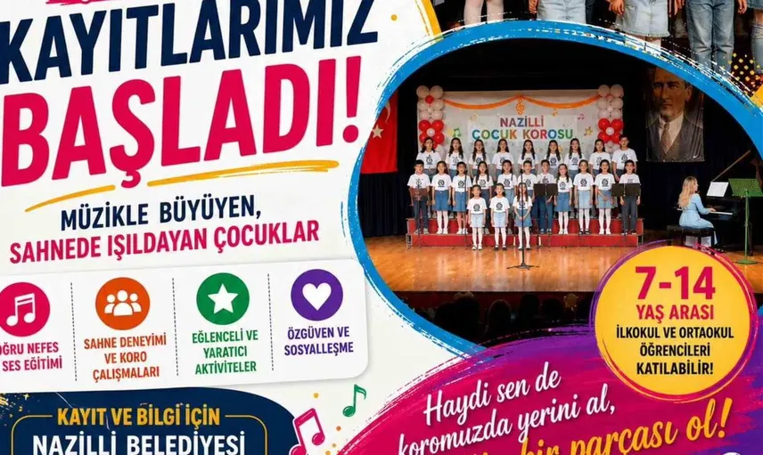 Nazilli Belediyesi, çocuk koro üyelerini bekliyor