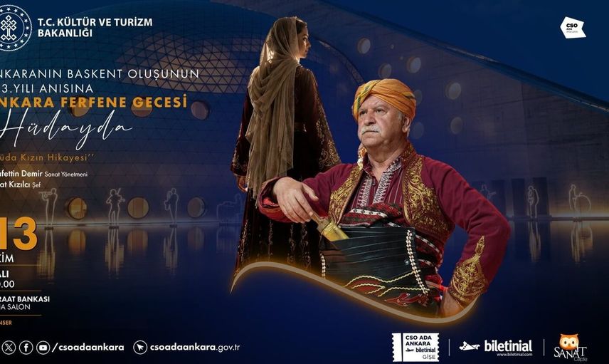 Ankara'nın 103. yılı kutlanıyor: Ferfene gecesi Hüdayda ile sahne alıyor