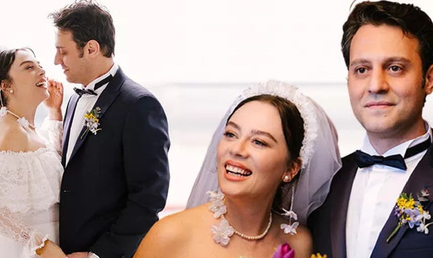 Demet Evgar ile Levent Babataş nikah fotoğrafları