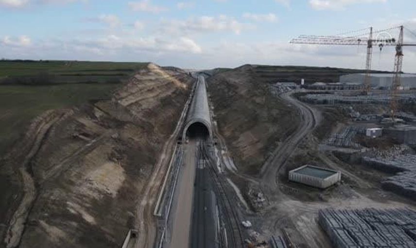 Demir Yolu Projesi'nin Çerkezköy- Kapı Kule Hattının Yarısı Tamamlandı