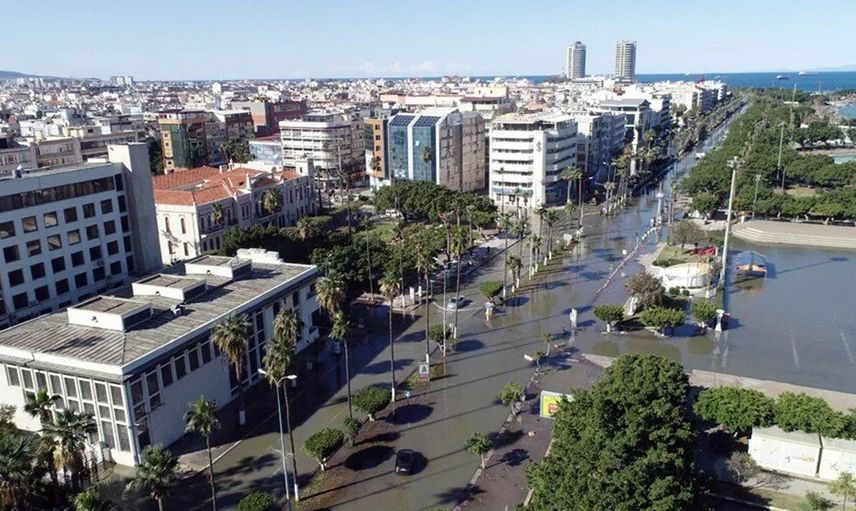 Deniz seviyesinin yükseldiği İskenderun’da son durum