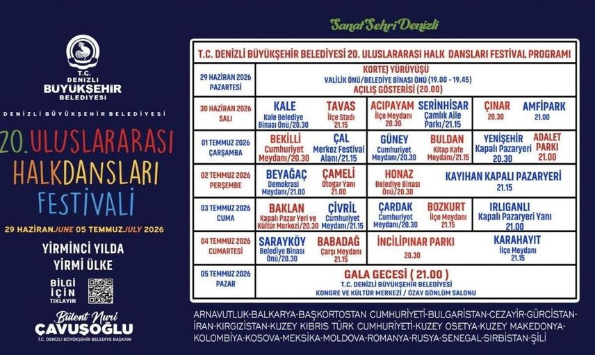 Denizli kültürlerin buluşmasına ev sahipliği yapacak