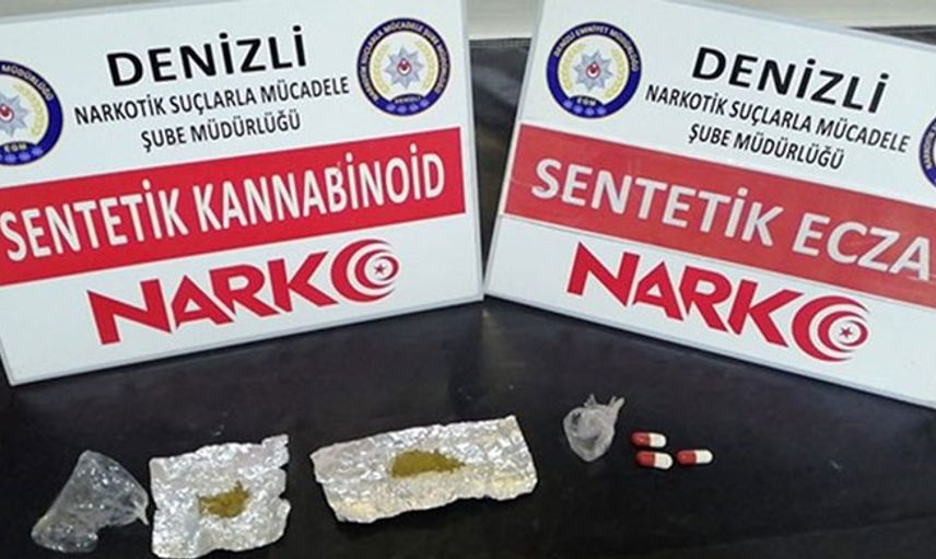 Denizli’de Durdurulan Araçtan 7 Bin Kullanımlık Sentetik Uyuşturucu Çıktı