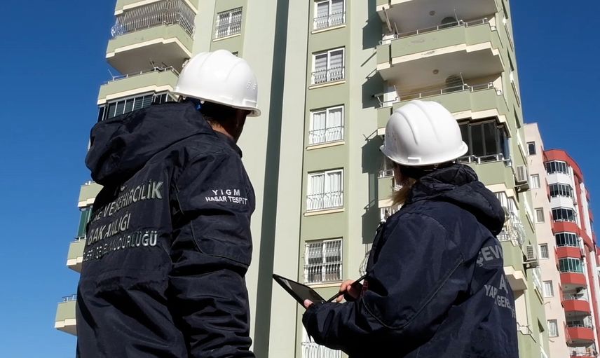 Deprem sonrası hasar tespit çalışmaları devam ediyor