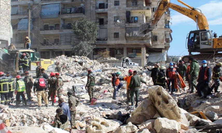 Depremde beşinci güne girildi: Adıyaman'daki son durum havadan görüntülendi