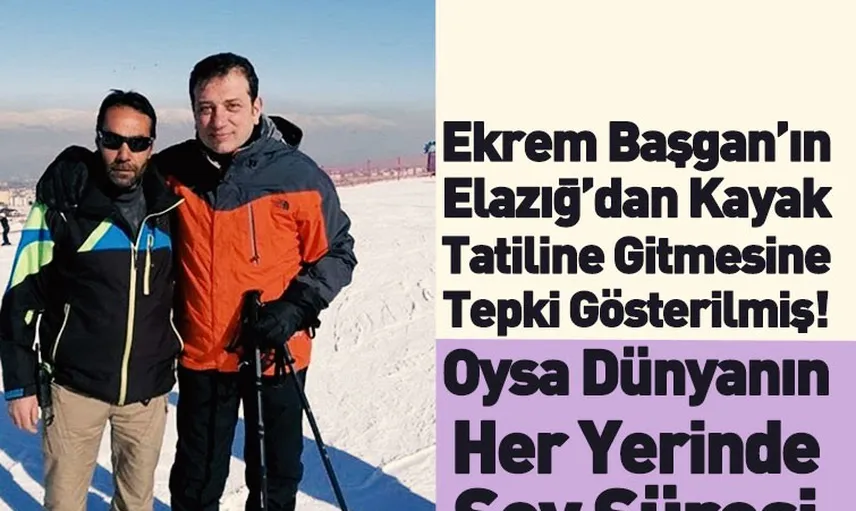 Depremin Yaraları Sarılırken İmamoğlu'nun Kayak Keyfi Tepki Çekti