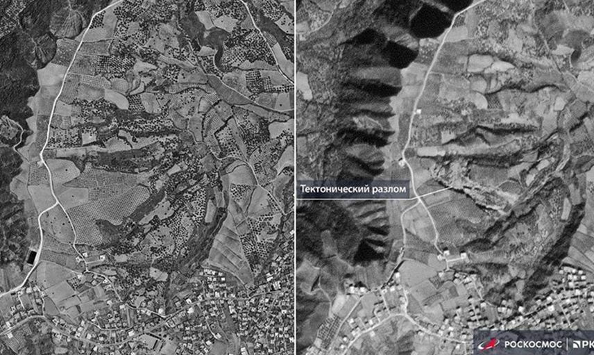 Depremin yarattığı tektonik değişim uzaydan görüntülendi