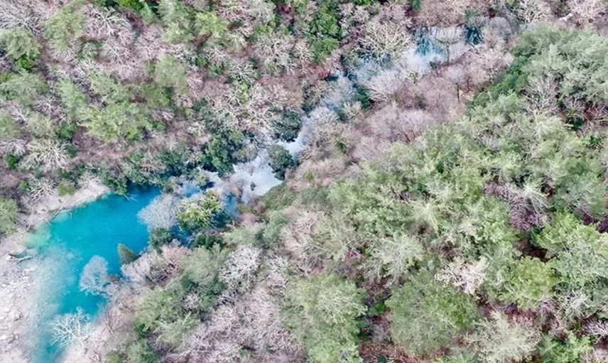 Depremlerin ardından Hatay’da ortaya çıktı: Dağdan kopan kütle gölet oluşturdu
