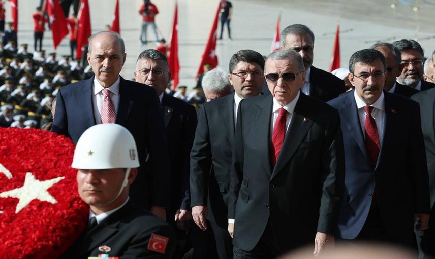 Devlet erkanı Anıtkabir’de: Cumhurbaşkanı Erdoğan’dan 100. yıl sözleri