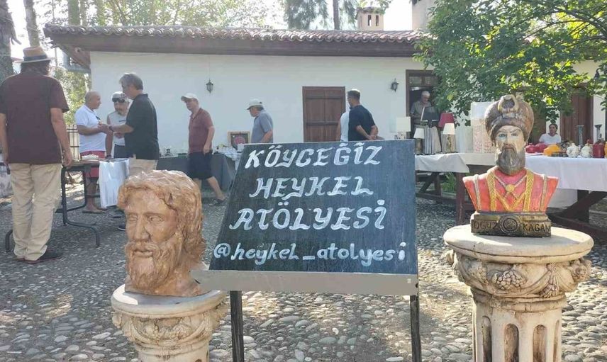 Köyceğiz’de heykel sanatıyla dolu bir sergi açıldı