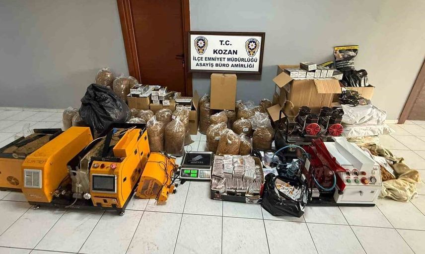 Kozan'da düzenlenen kaçak tütün operasyonunda büyük bir başarı elde edildi