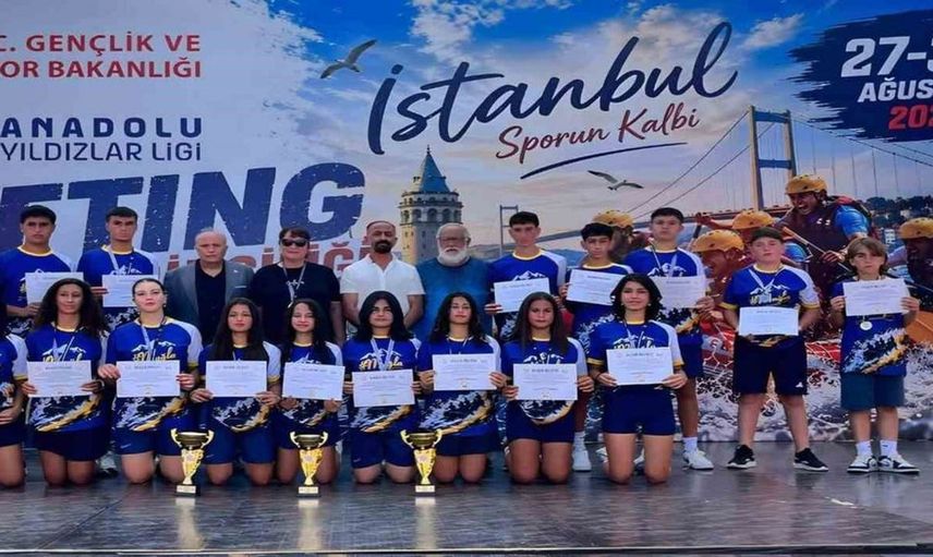 Muğlalı sporcular, İstanbul'daki rafting şampiyonasında önemli başarılar elde etti