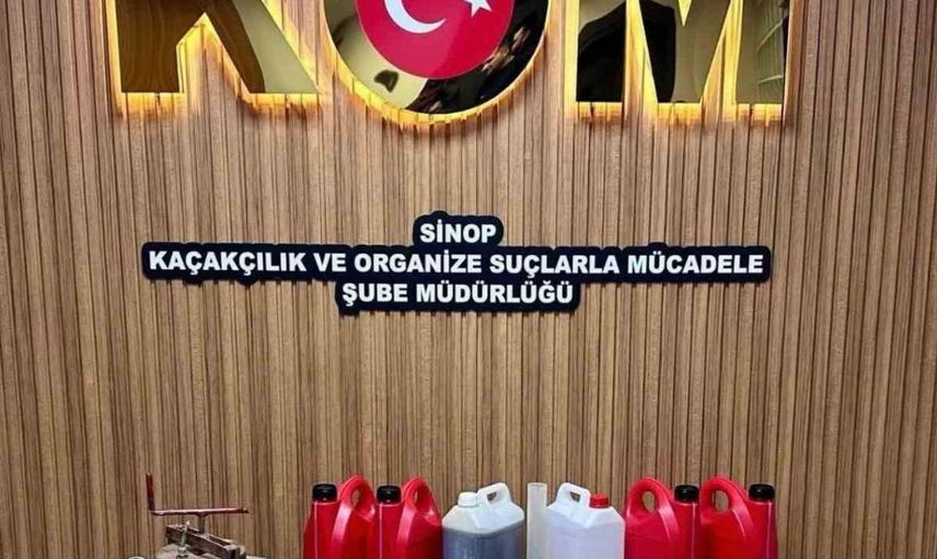 Sinop'ta sahte alkol operasyonunda gözaltı: ele geçirilen malzemeler dikkat çekti