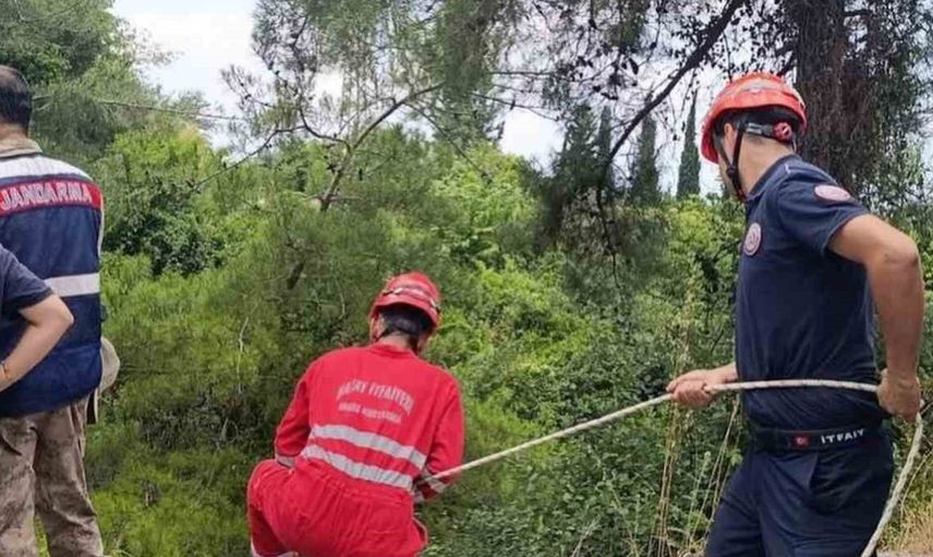 Dörtyol'da uçurumdan düşen otomobilin sürücüsü yaralandı